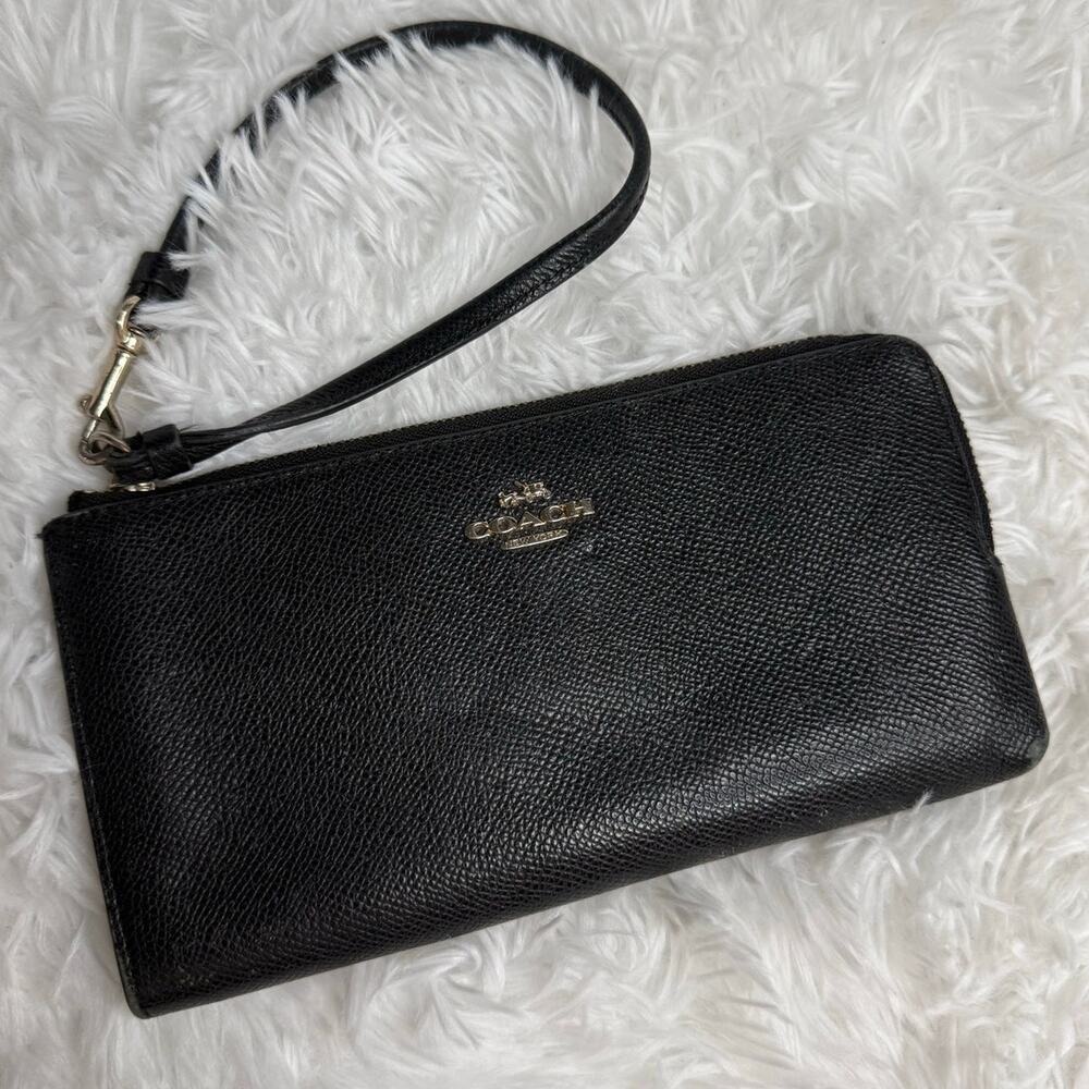 Coach Black Wallet Wristlet